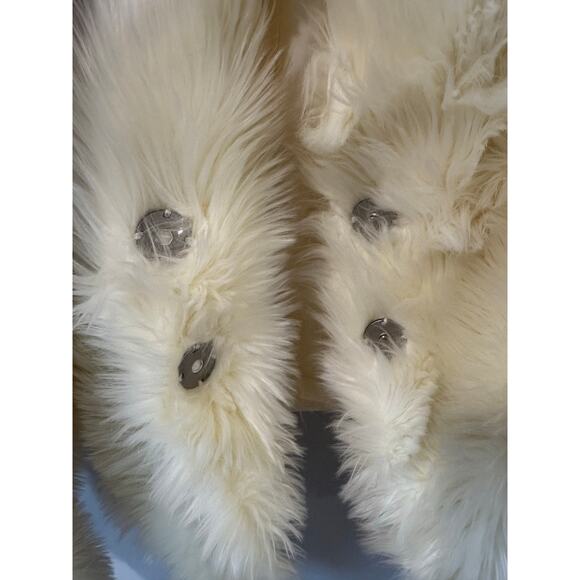 We The Free All Night Faux Fur Jacket ivory Size M – Cozy Cropped Coat - Picture 6 of 6